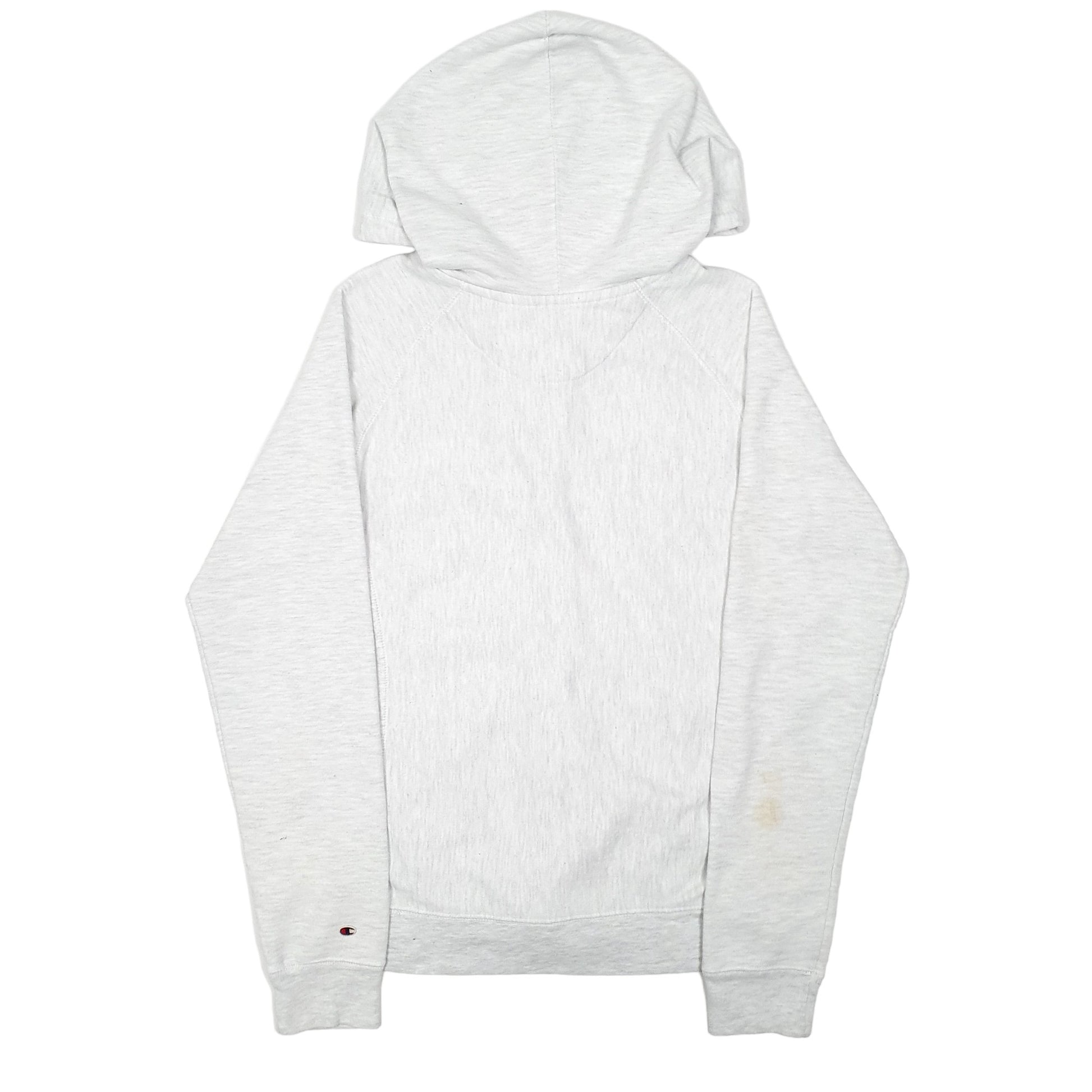 Womens Grey Champion Hoodie Elmira College USA Reverse Weave Full Zip Jumper