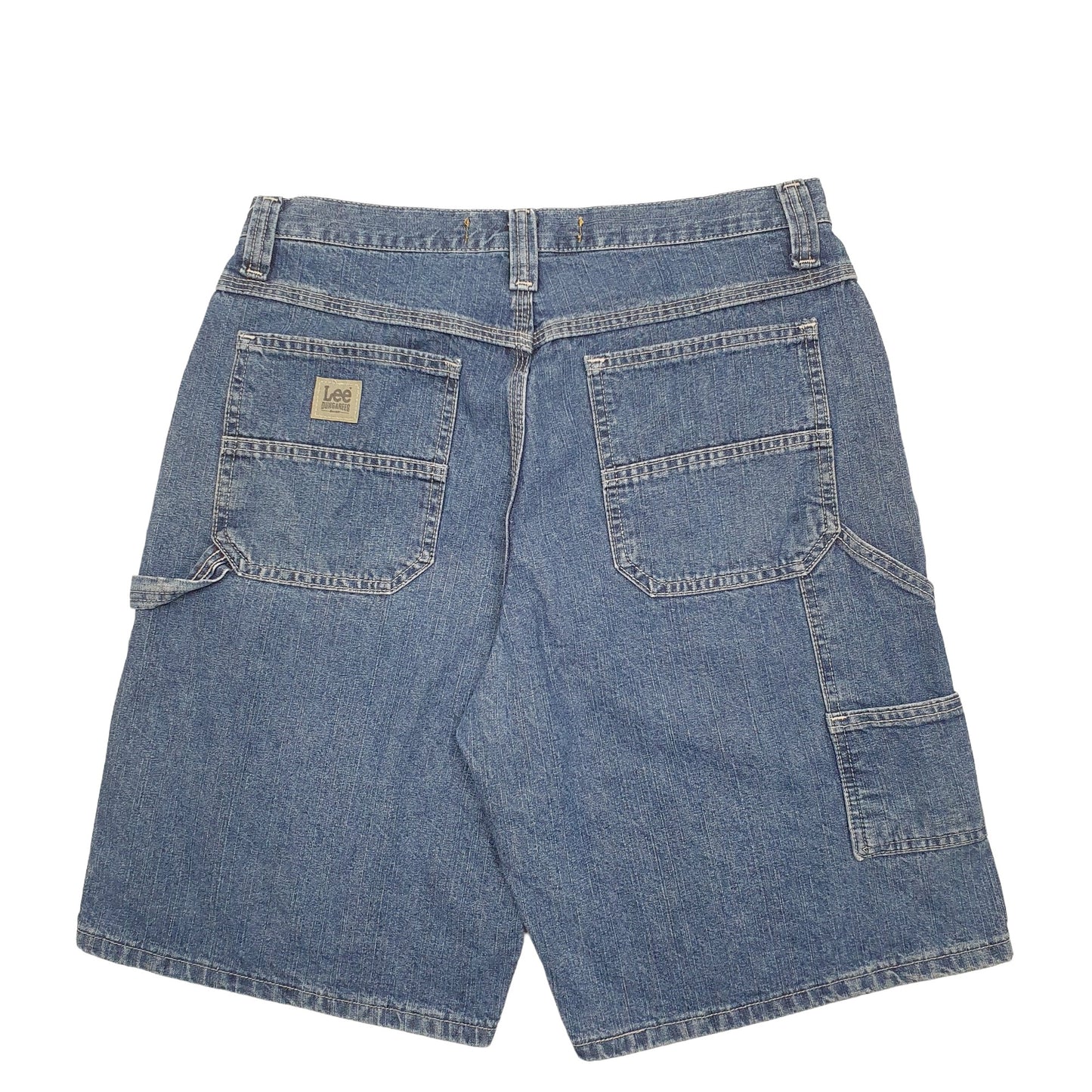 Mens Blue Lee Dungarees Carpenter Shorts