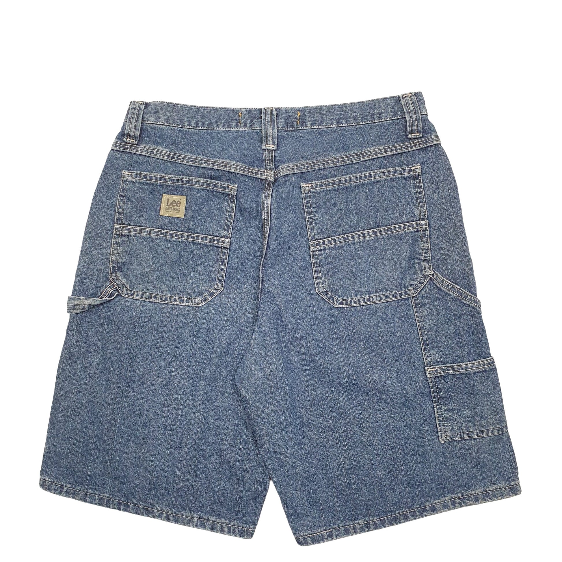 Mens Blue Lee Dungarees Carpenter Shorts