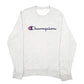 Mens Grey Champion Script Crewneck Jumper