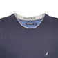 Mens Navy Nautica Knit Crewneck Jumper