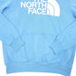 Mens Blue The North Face Spellout Logo Hoodie Jumper