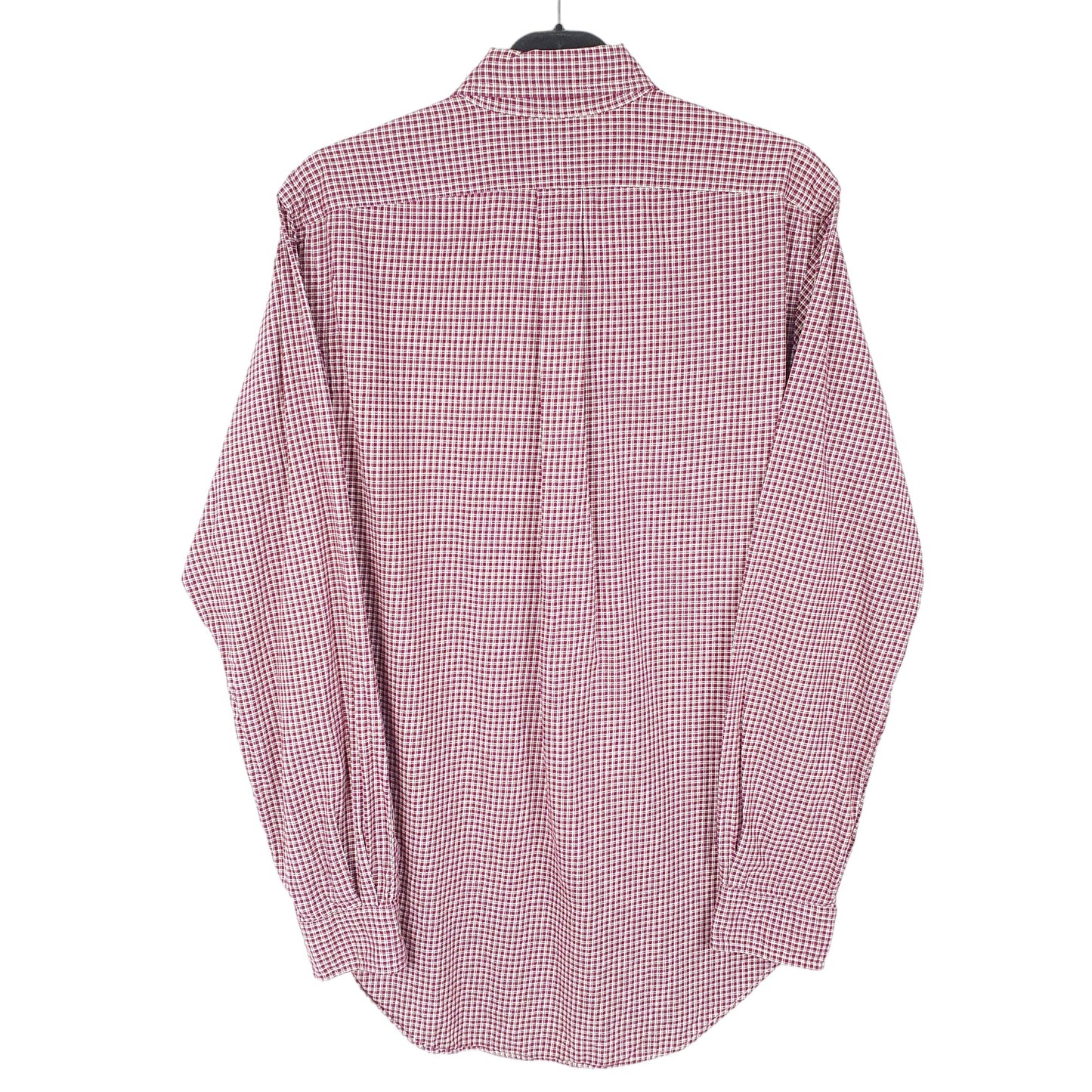 Mens Burgundy Ralph Lauren Oxford Long Sleeve Shirt