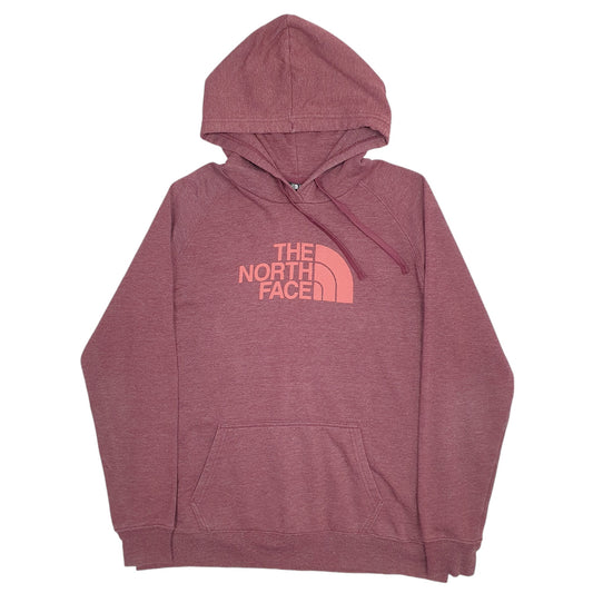 Mens Burgundy The North Face Spellout Hoodie Jumper