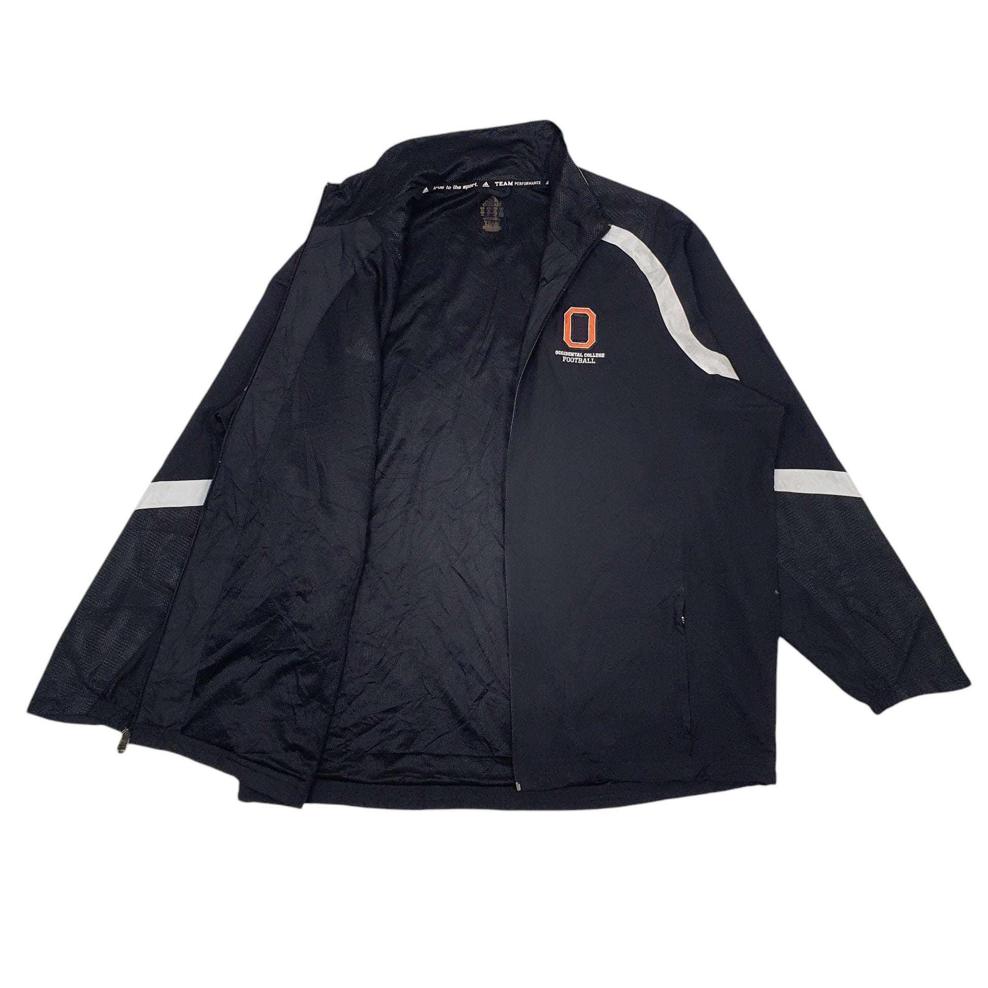 Mens Black Adidas Occidental College Football  Coat