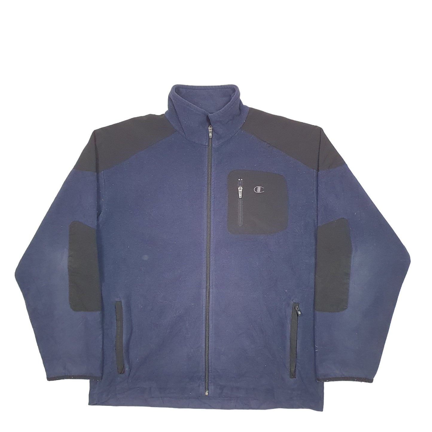 Mens Blue Champion  Full Zip Jumper