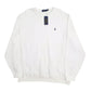 Mens White Polo Ralph Lauren  Crewneck Jumper