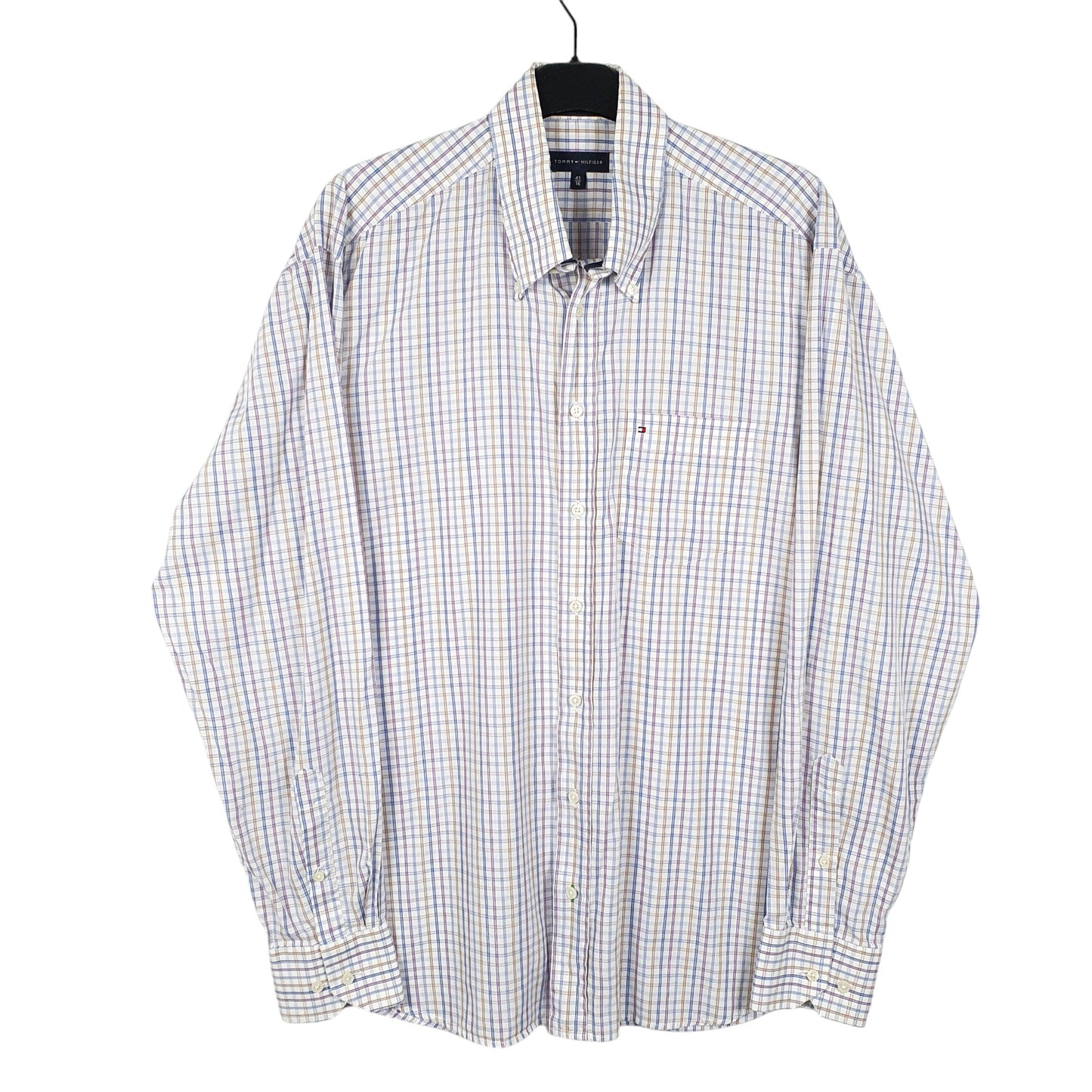 Mens White Tommy  Hilfiger  Long Sleeve Shirt