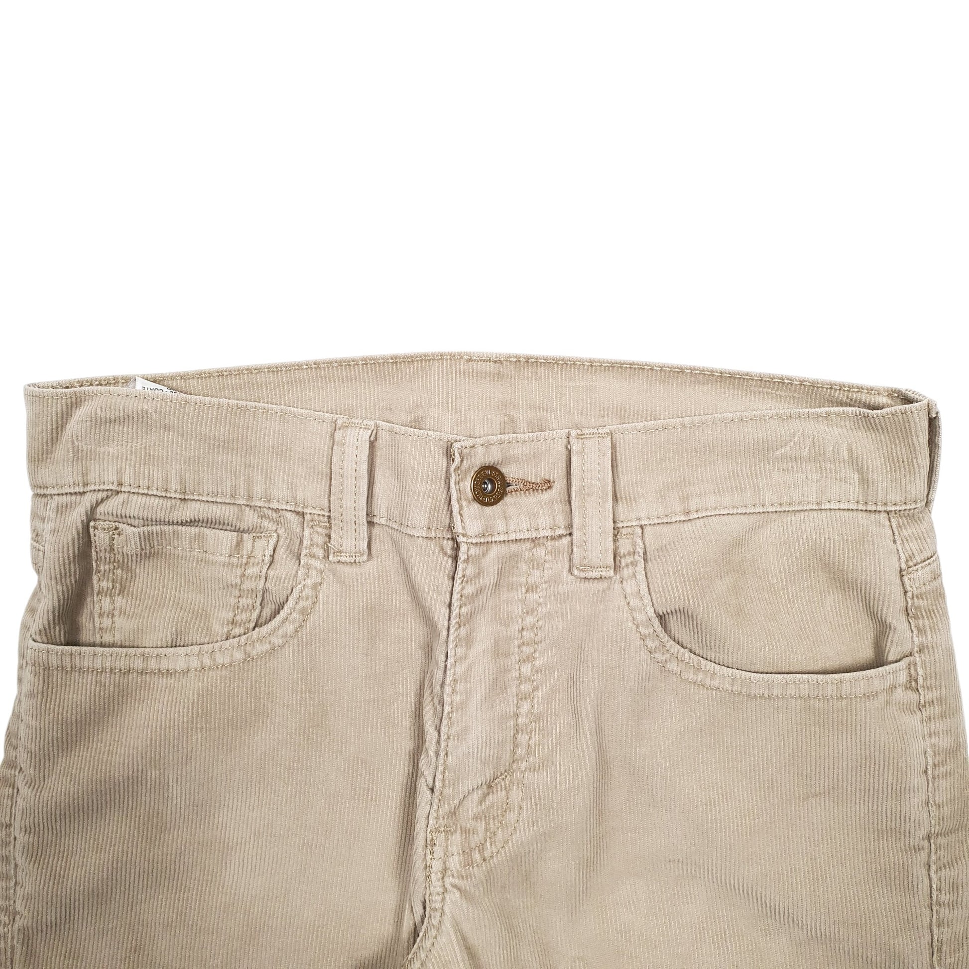 Mens Beige Levis  Corduroy Trousers