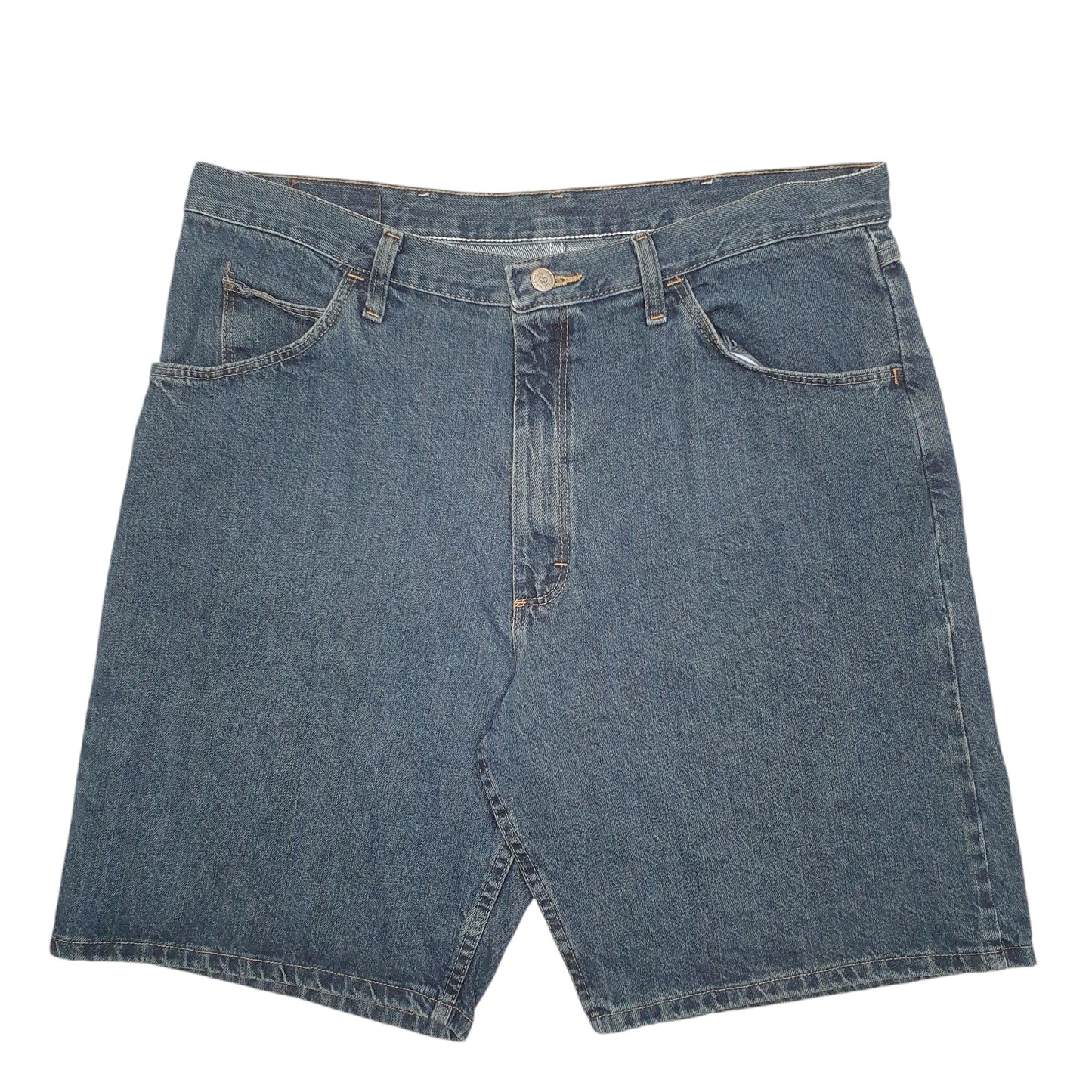 Mens Blue Wrangler Denim Jeans Jorts Denim Shorts