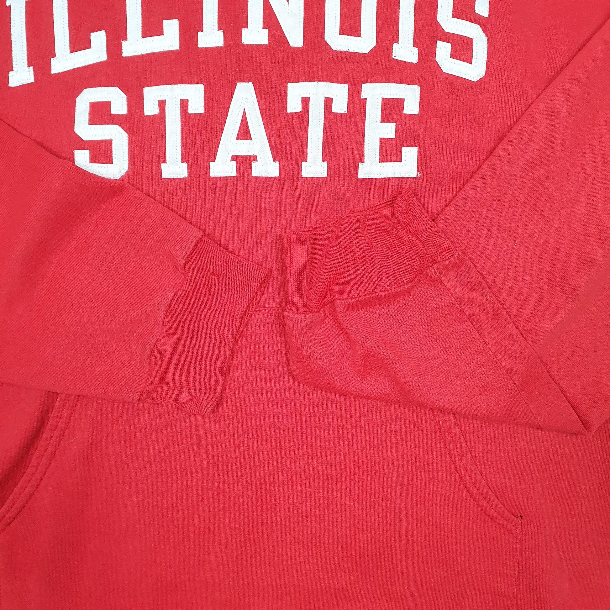 Mens Red Champion Illinois State College USA Hoodie Jumper