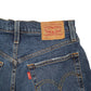 Womens Blue Levis 501 Jorts Hot Pants Denim Shorts