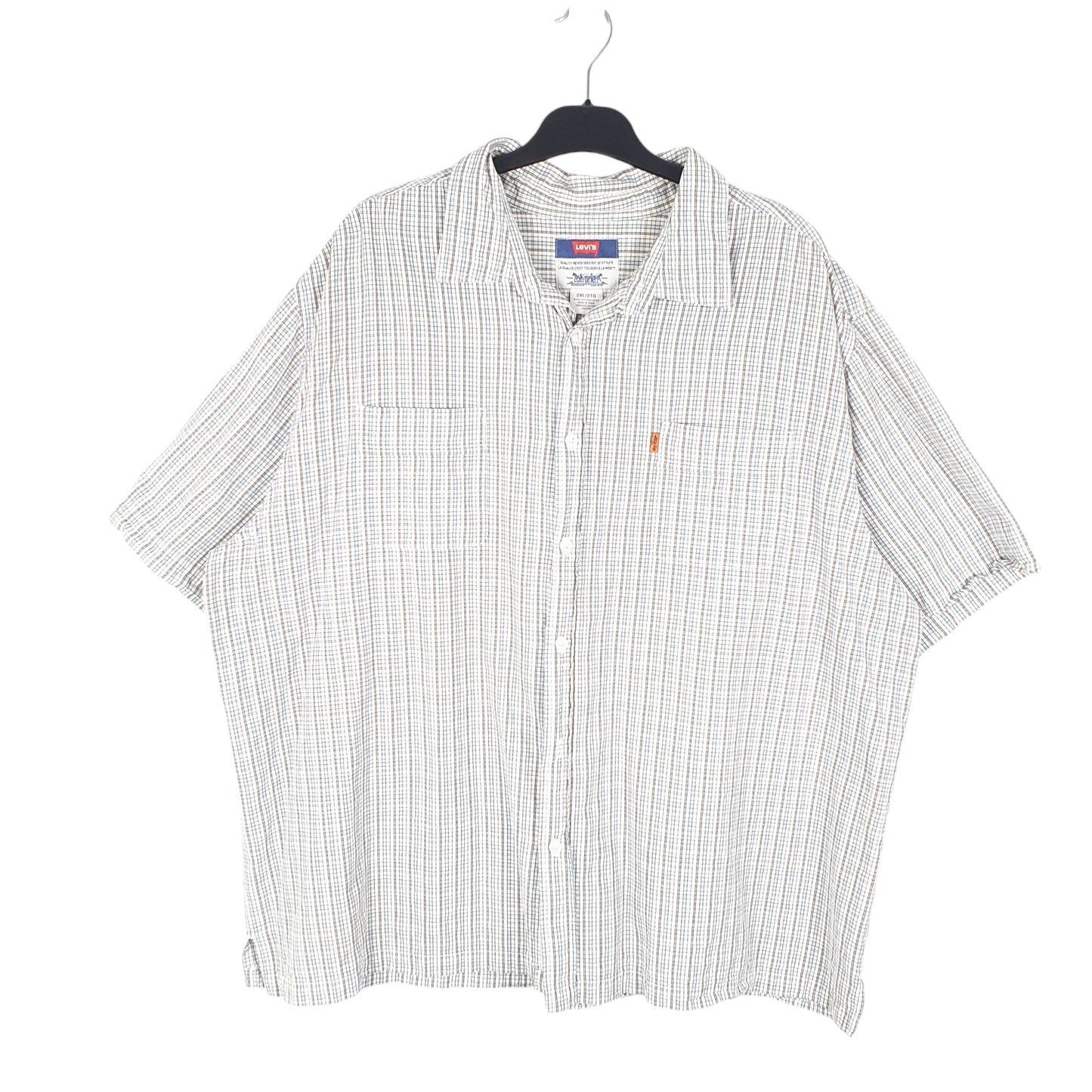 Mens White Levis Vintage Orange Tab Short Sleeve Shirt