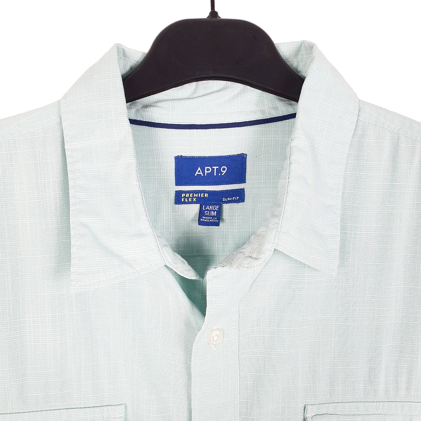 Mens Blue APT.9  Long Sleeve Shirt