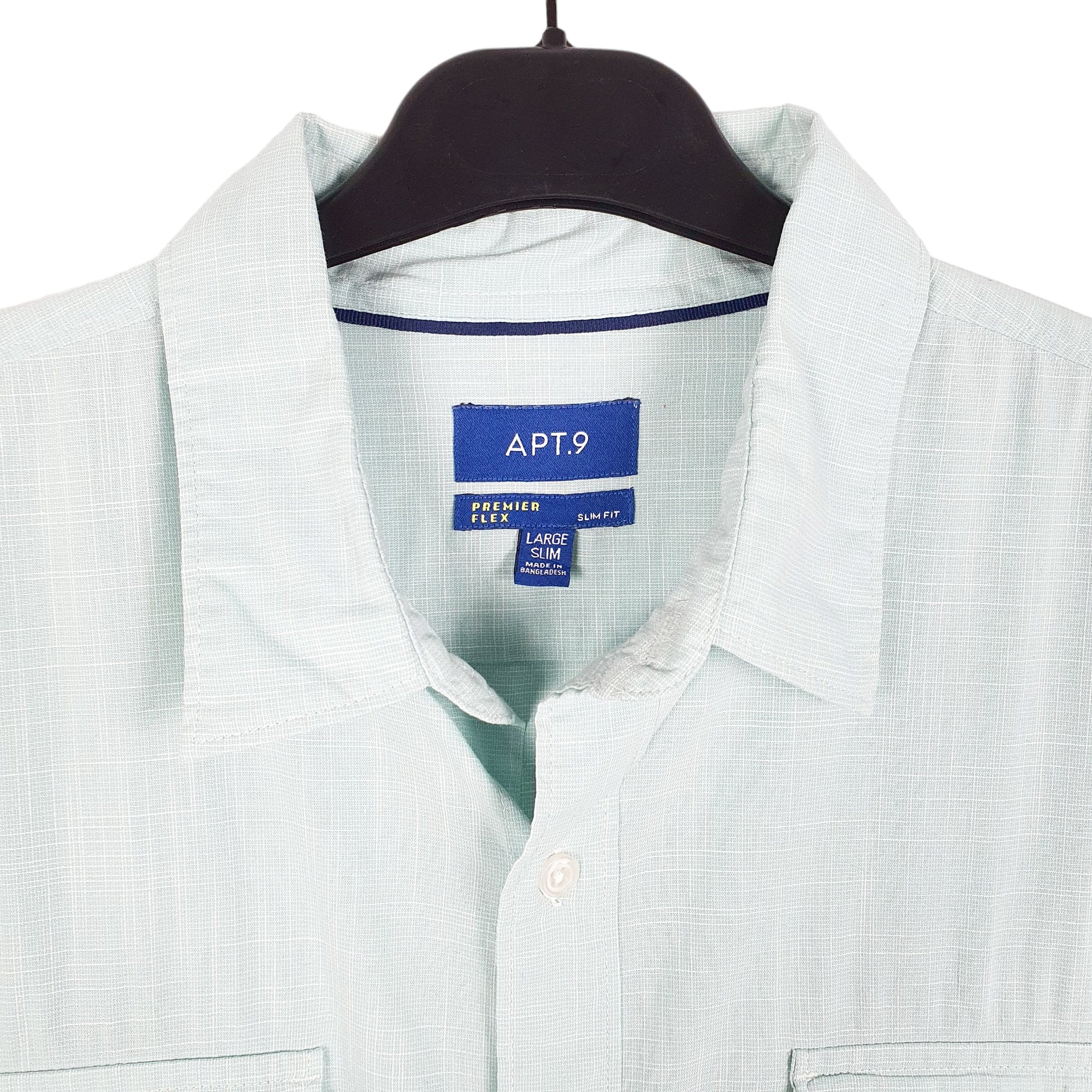 Mens Blue APT.9  Long Sleeve Shirt