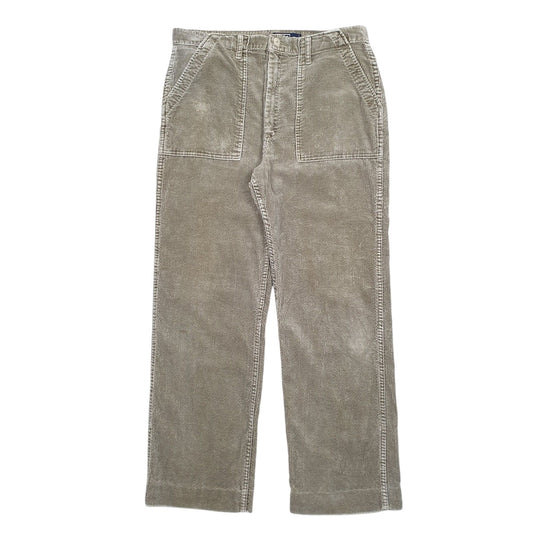 Mens Grey Polo Ralph Lauren Fatigue Corduroy Trousers