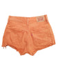 Womens Orange Levis Distressed 501 Denim Shorts