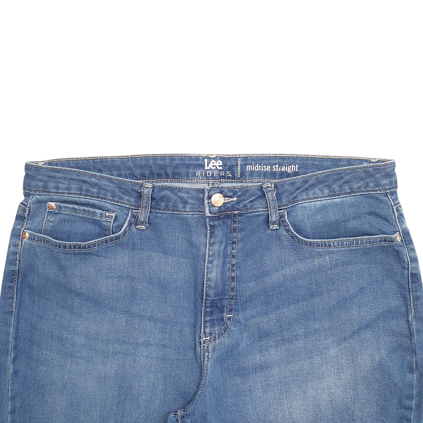 Womens Blue Lee Riders Stretch Fit Midrise JeansW36 L31
