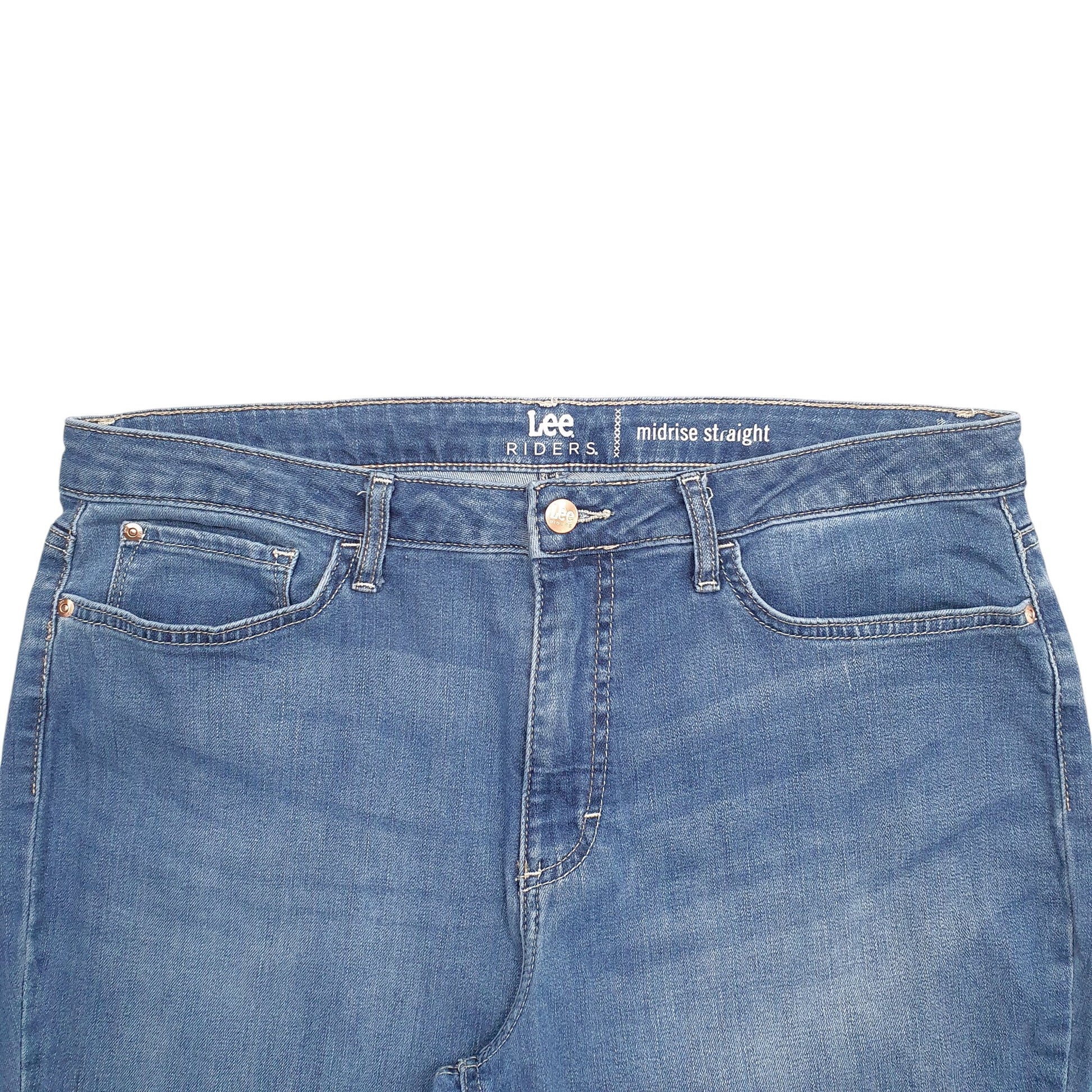 Womens Blue Lee Riders Stretch Fit Midrise JeansW36 L31