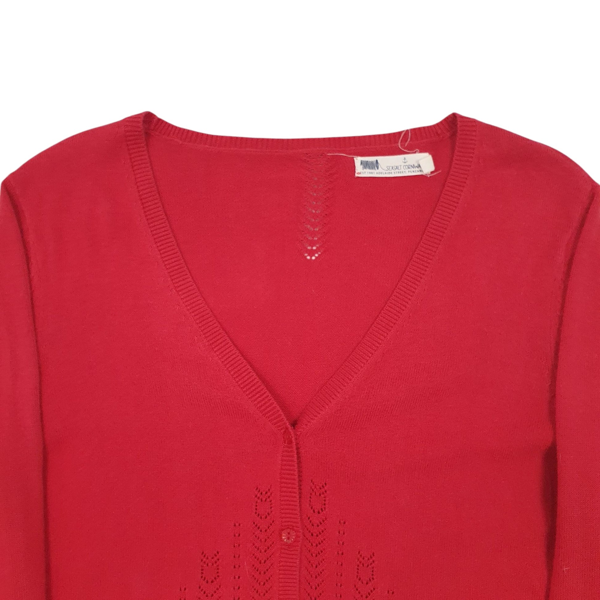 Womens Red Seasalt Cornwall  Cardigan Jumper