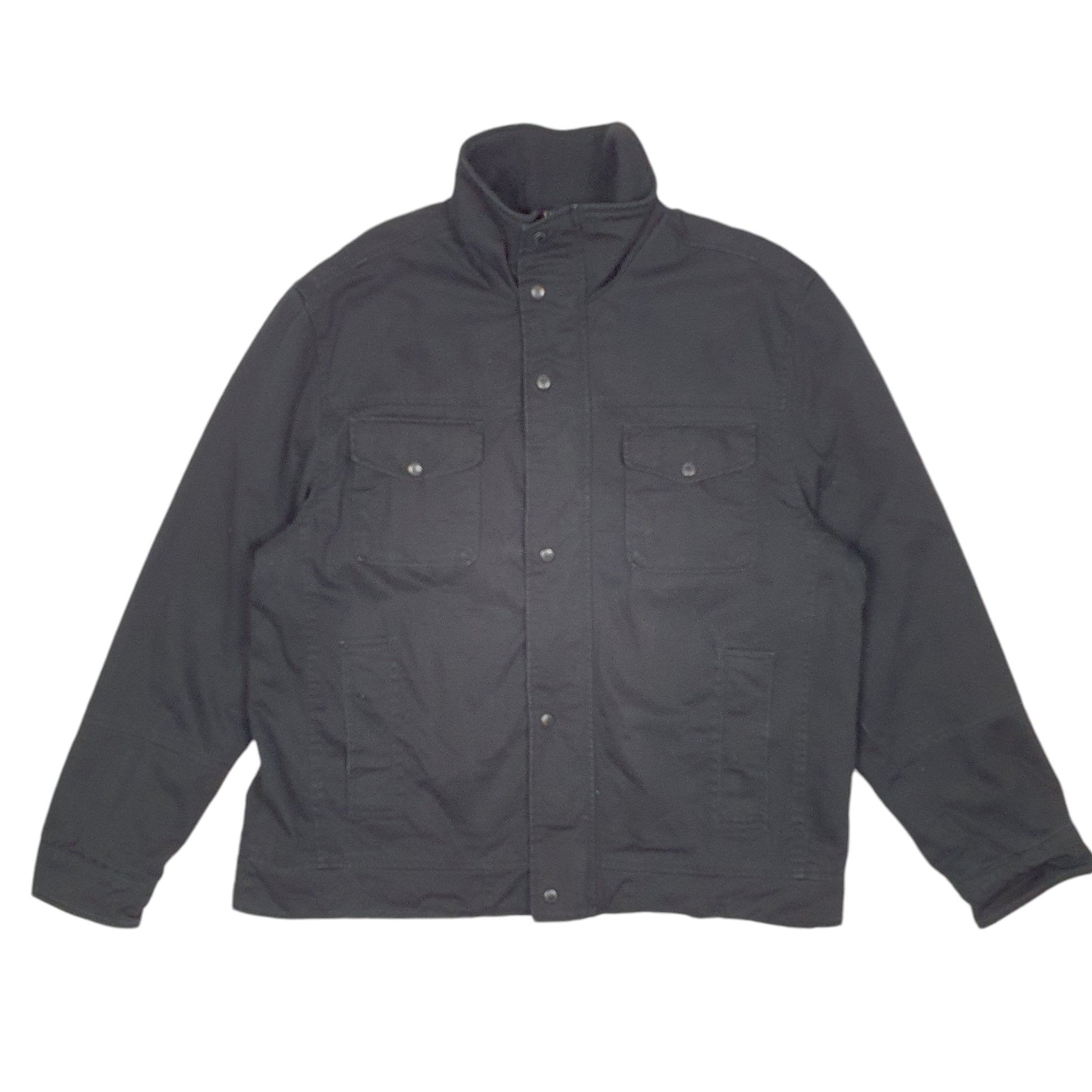 Mens Black Levis Military Style  Coat