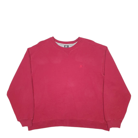 Mens Burgundy Starter  Crewneck Jumper