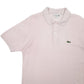 Mens Pink Lacoste  Short Sleeve Polo Shirt