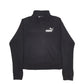 Womens Black Puma  Quarter Zip Jumper