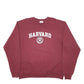 Mens Burgundy Champion Harvard University Spellout Crewneck Jumper