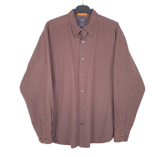 Mens Burgundy Dockers  Long Sleeve Shirt