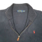 Mens Navy Polo Ralph Lauren Knit Quarter Zip Jumper