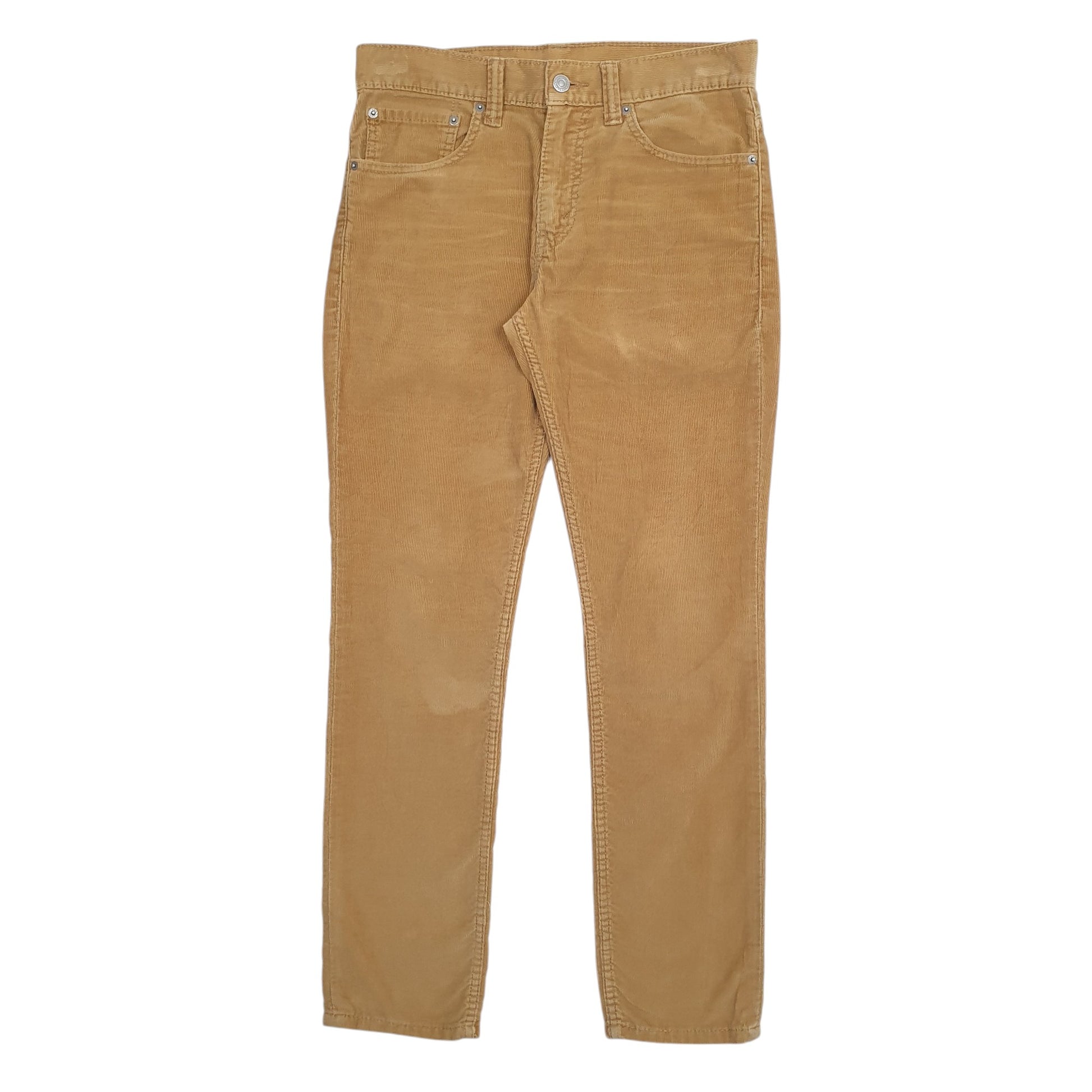Mens Beige Levis 511 Corduroy Trousers