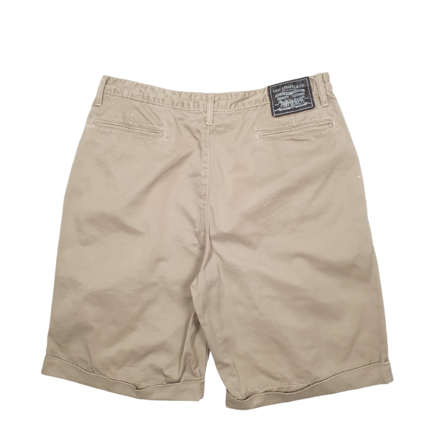 Mens Beige Levis Jorts Pleated Chino Shorts