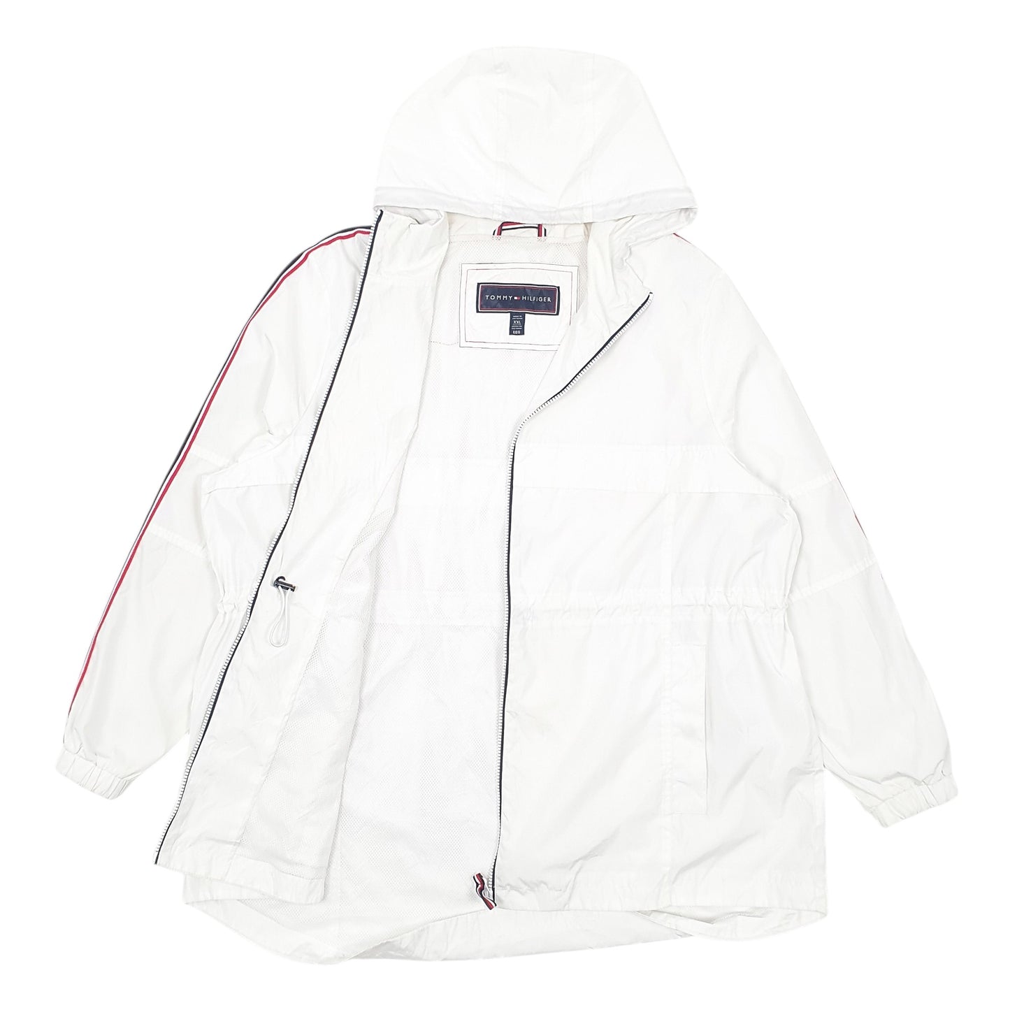 Womens White Tommy Hilfiger  Full Zip Coat