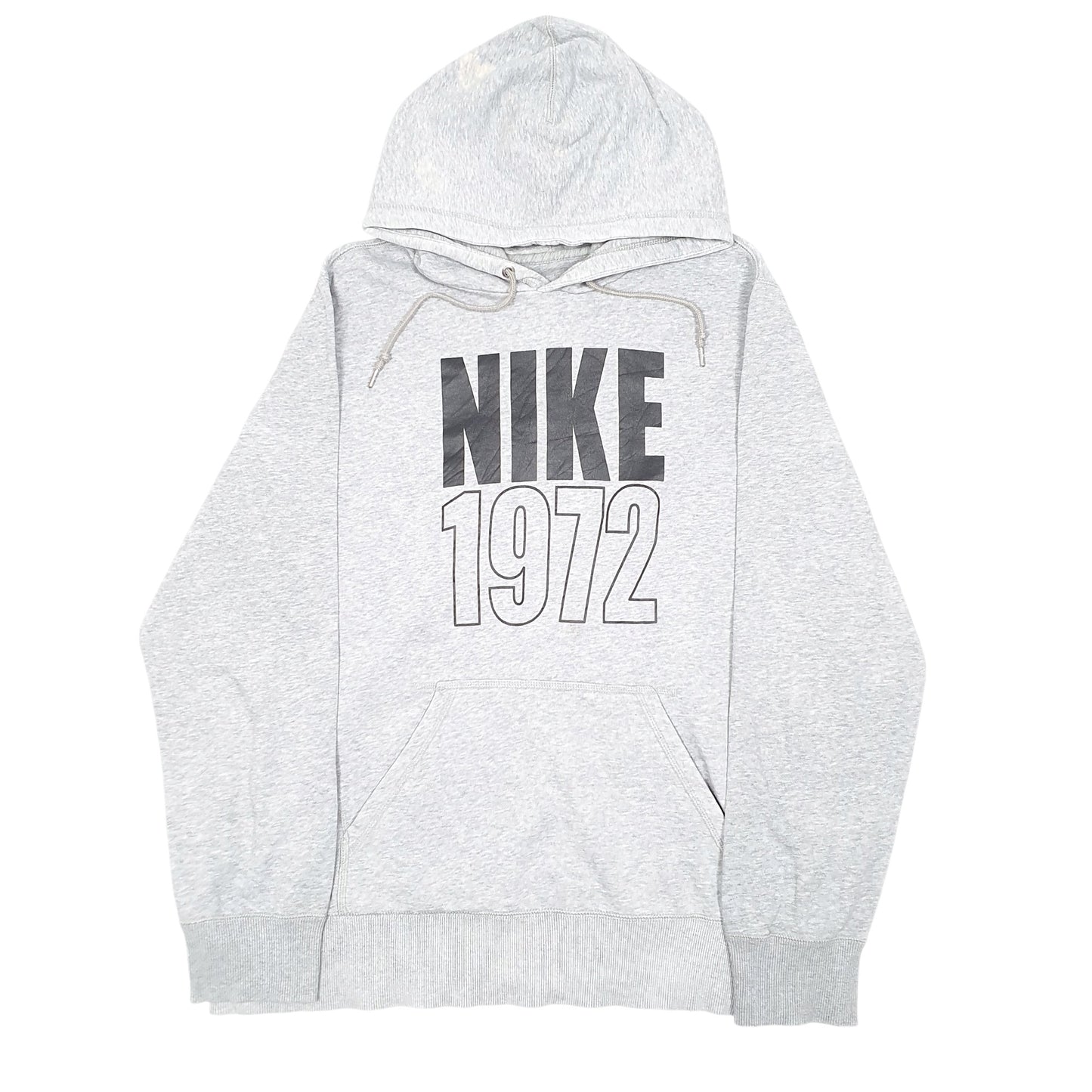 Mens Grey Nike Spellout 1972 Hoodie Jumper