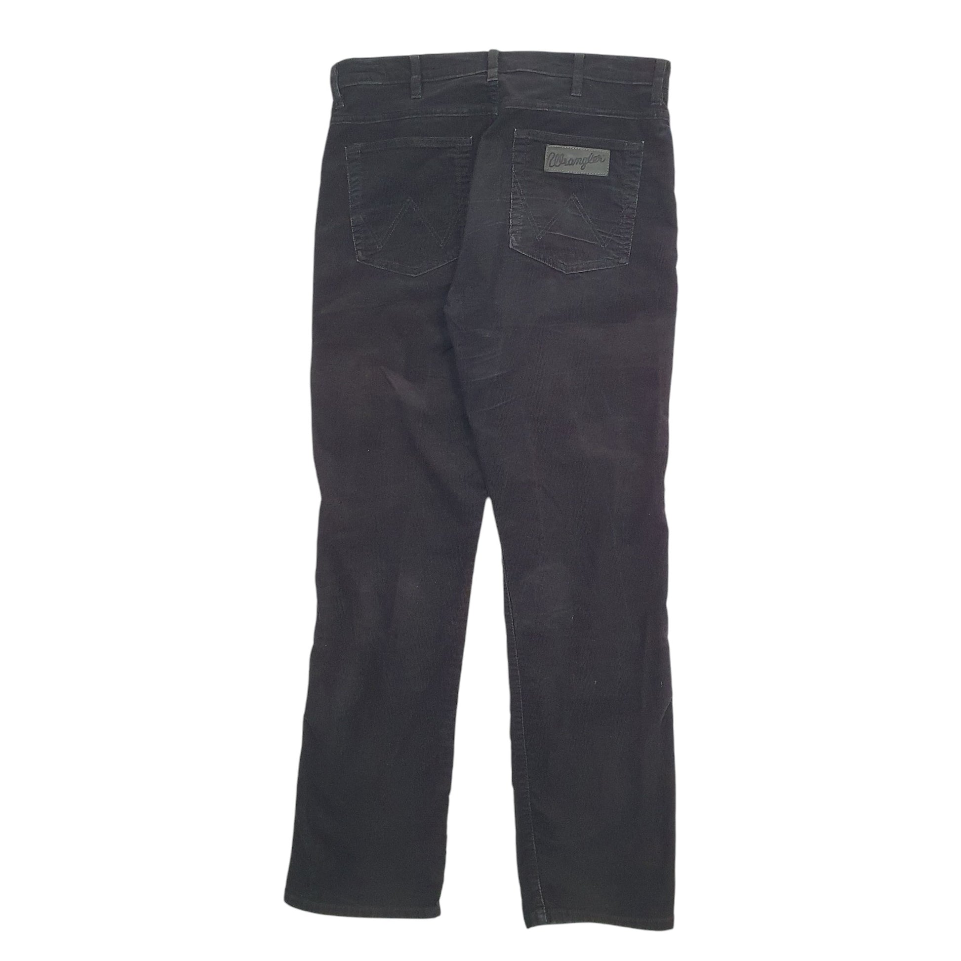 Mens Black Wrangler Arizona Stretch Corduroy Trousers