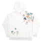 Mens White Adidas Floral Hoodie Jumper