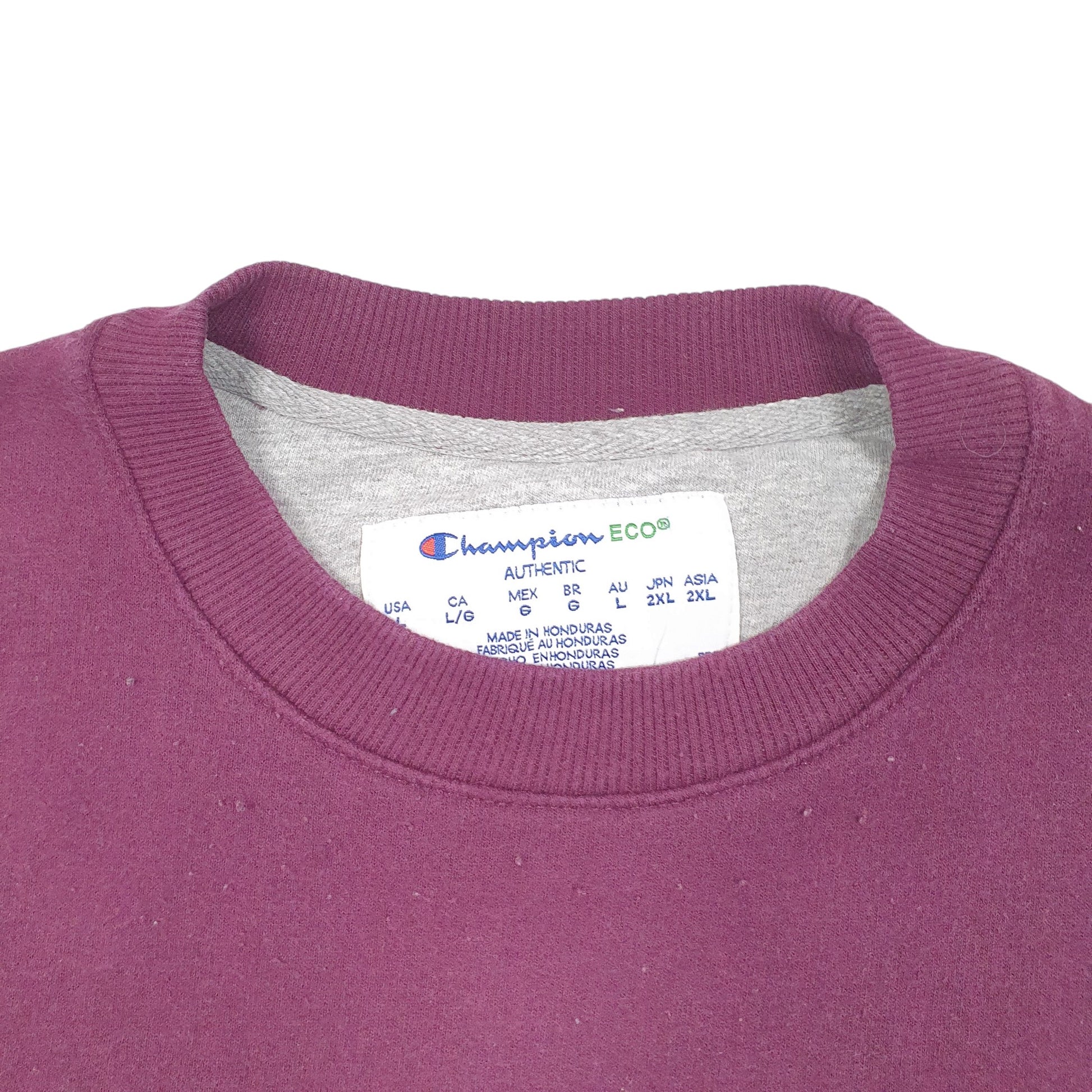 Mens Purple Champion  Crewneck Jumper