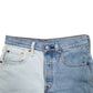 Womens Blue Levis 501 Denim Jorts Denim Shorts