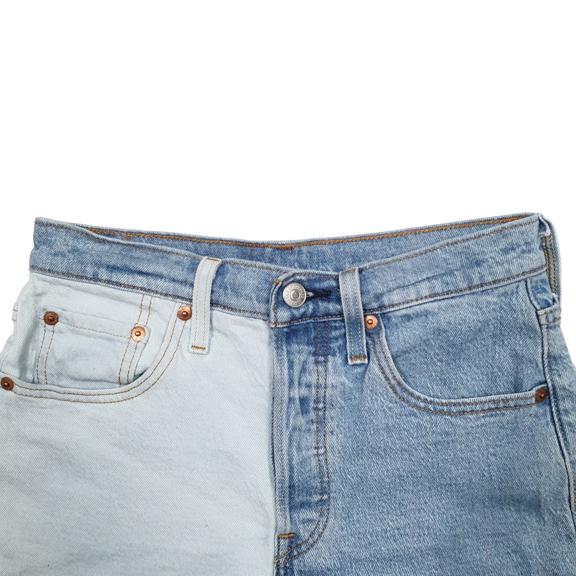 Womens Blue Levis 501 Denim Jorts Denim Shorts