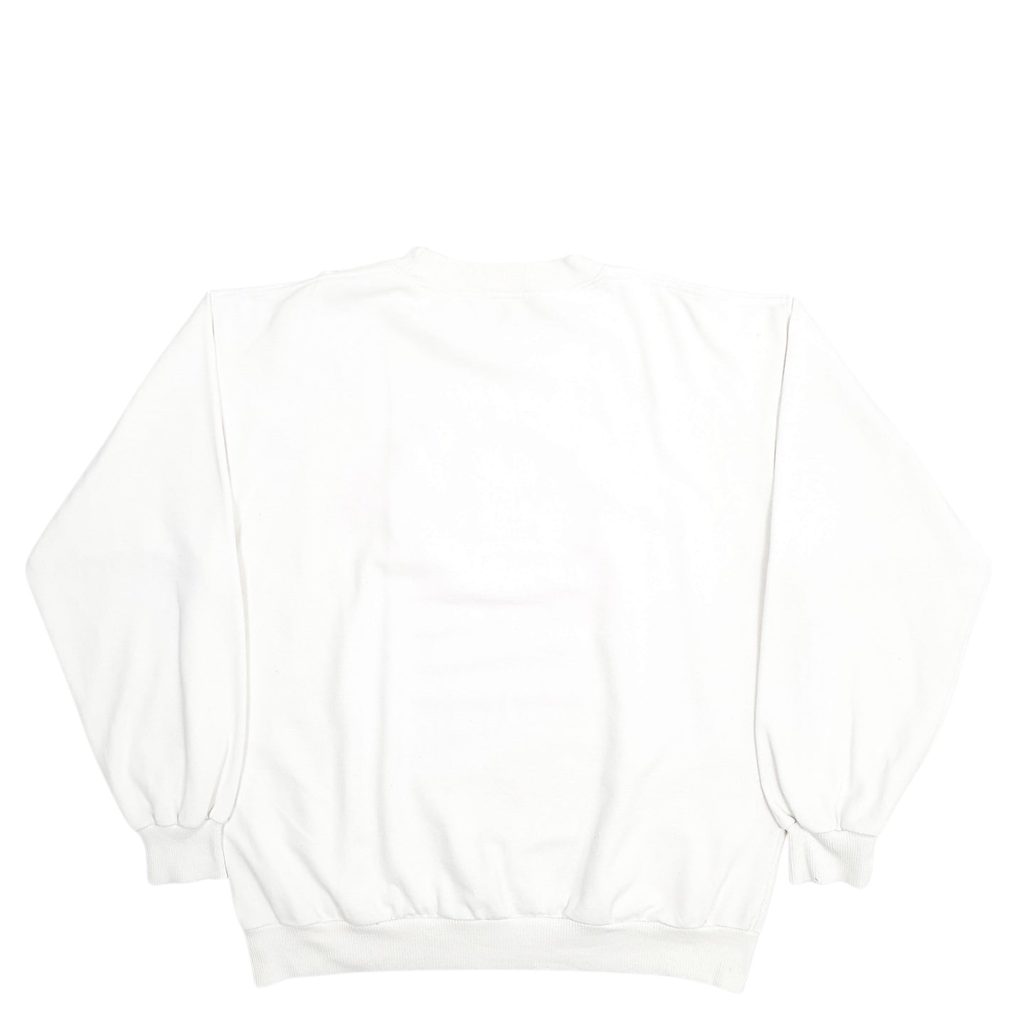Mens White Lacoste Spellout Crewneck Jumper