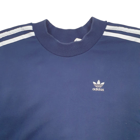 Womens Navy Adidas Floral Crewneck Jumper