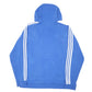 Mens Blue Adidas Spellout Hoodie Jumper