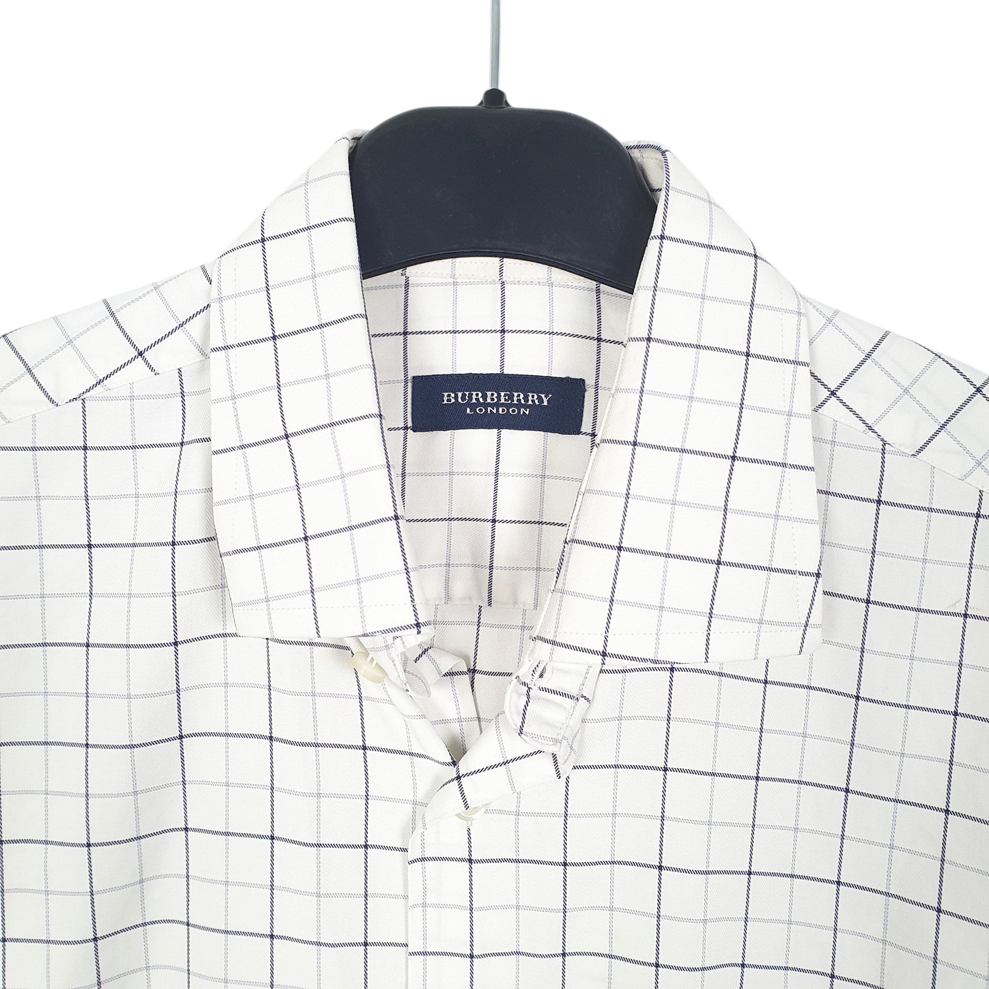 Mens White Burberry London Long Sleeve Shirt