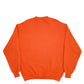 Mens Orange Lee University Construction Spellout Crewneck Jumper