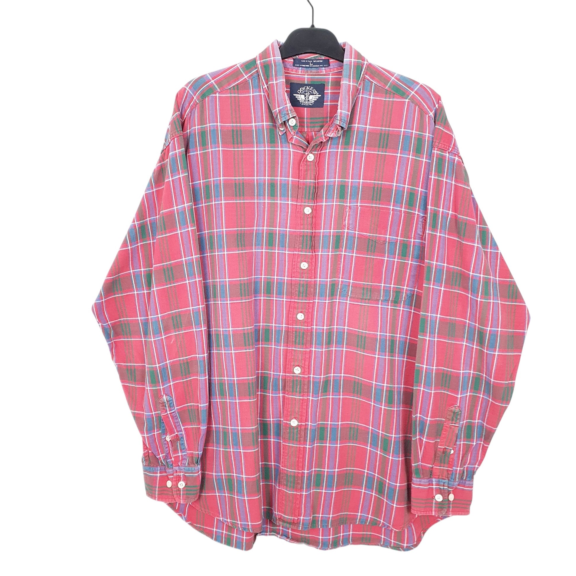 Mens Red Dockers Vintage Levis Long Sleeve Shirt
