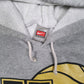 Mens Grey Nike Team Vintage 2000s Hoodie Jumper