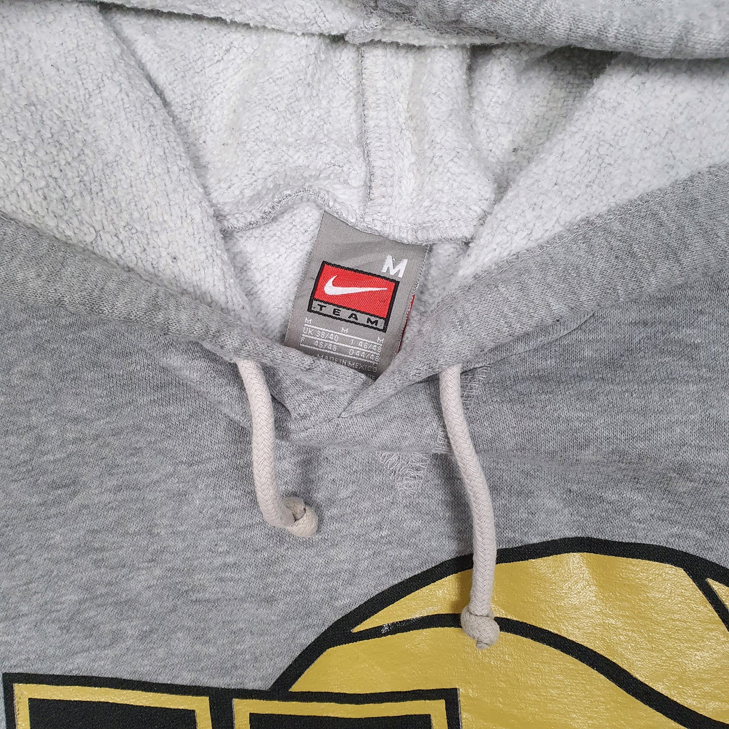 Mens Grey Nike Team Vintage 2000s Hoodie Jumper