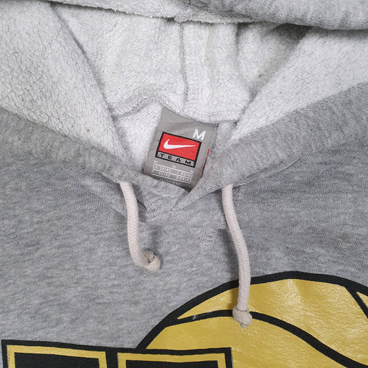 Mens Grey Nike Team Vintage 2000s Hoodie Jumper
