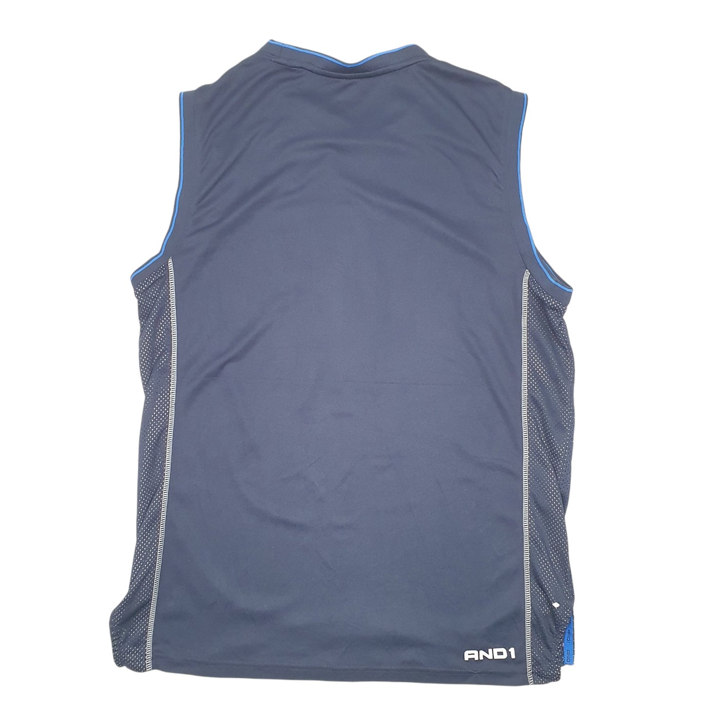 Mens Navy And 1 Basketball Jersey Vest Active Short Sleeve T Shirt